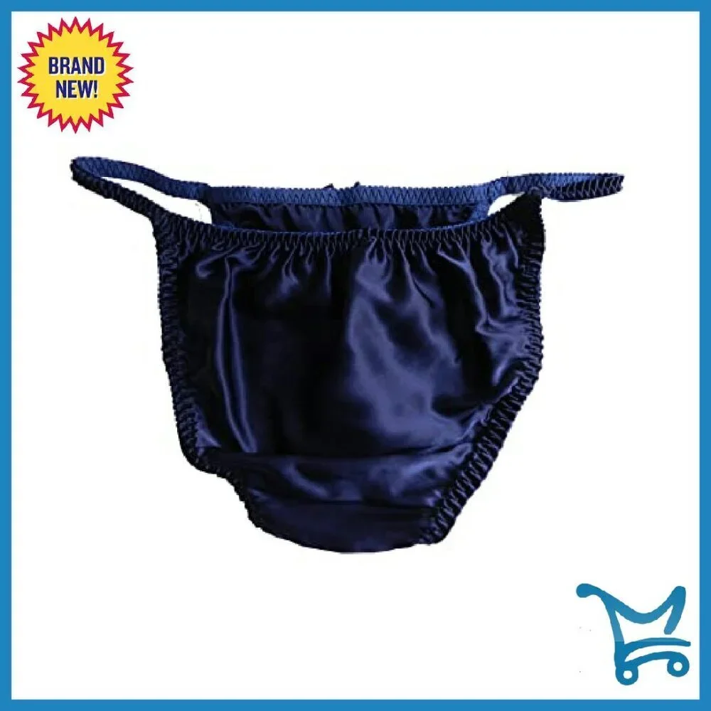 100% Silk String Bikini Panties - Sizes S-XXL - Luxury Lingerie